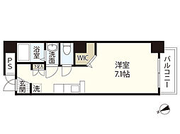グレース本川 ワンルームの間取図画像