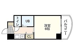 リバーサイド曽我2 1Kの間取図画像