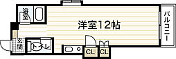 ベルメゾン中広 ワンルームの間取図画像