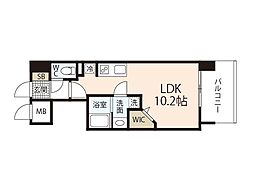 Peaceofi ワンルームの間取図画像