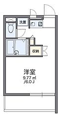 レオパレスヴィラ ワンルームの間取図画像