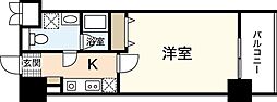 アクアシティ舟入中町 1Kの間取図画像