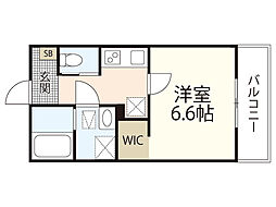 マルベリーフィールド伴東 1Kの間取図画像