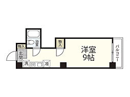 ノワール榎町 ワンルームの間取図画像