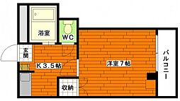 ハイツイシダ3 1Kの間取図画像