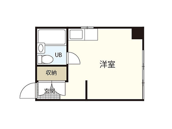 広島県広島市中区舟入本町(賃貸マンション1R・3階・15.86㎡)の写真 その2