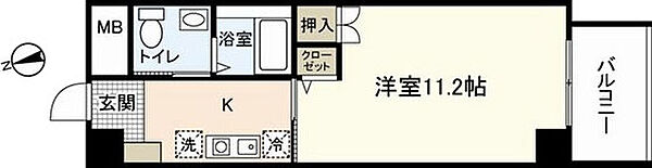 シャングリ・ラ　本川 ｜広島県広島市中区本川町1丁目(賃貸マンション1K・5階・33.24㎡)の写真 その2