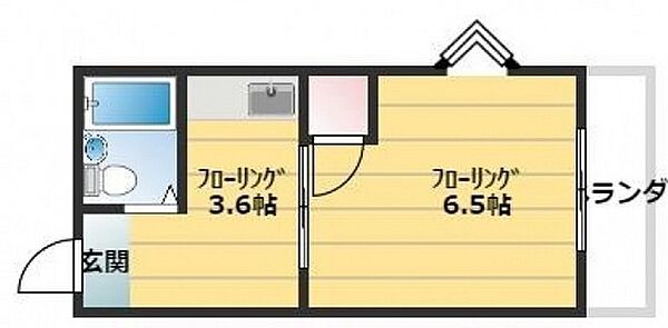 サムソン都町 ｜広島県広島市西区都町(賃貸マンション1K・3階・18.90㎡)の写真 その2