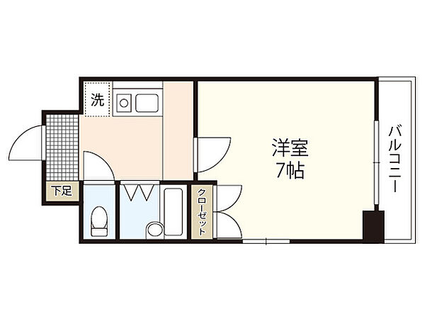 ラ・プラージュ段原 ｜広島県広島市南区段原2丁目(賃貸マンション1K・7階・23.20㎡)の写真 その2