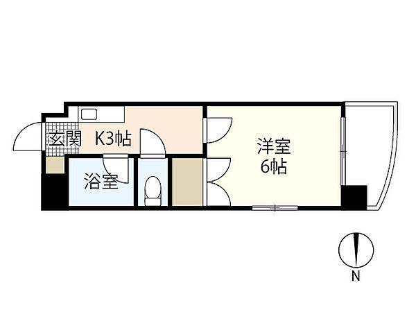 第一Ｎビル ｜広島県広島市南区皆実町1丁目(賃貸マンション1K・7階・18.90㎡)の写真 その2