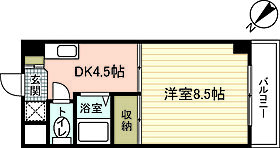 モーニングパーク  ｜ 広島県広島市東区牛田南1丁目（賃貸マンション1DK・5階・26.94㎡） その2