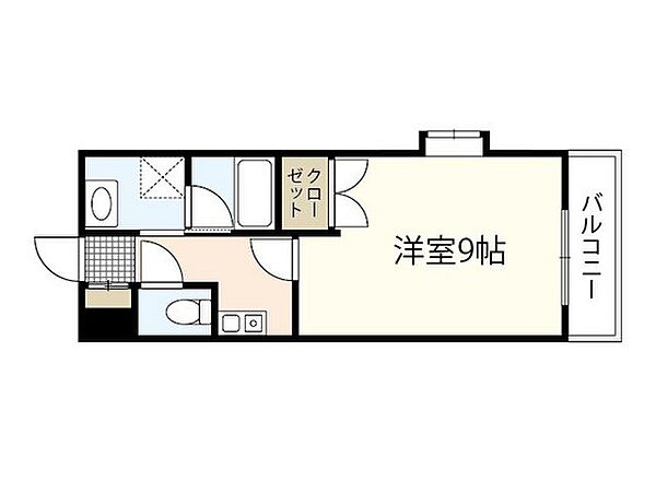 コーボレーション草津 ｜広島県広島市西区草津浜町(賃貸マンション1K・4階・25.76㎡)の写真 その2