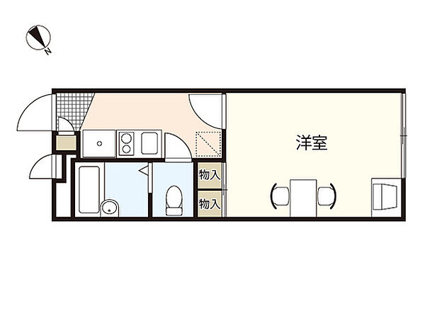 レオパレスメルベーユ ｜広島県広島市中区西川口町(賃貸マンション1K・2階・19.87㎡)の写真 その2