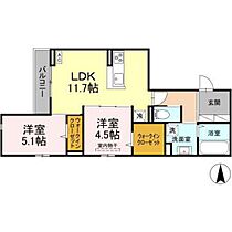 広島県広島市南区宇品西1丁目（賃貸アパート2LDK・2階・55.80㎡） その2