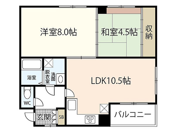 モリヤビル ｜広島県広島市中区大手町5丁目(賃貸マンション1SLDK・7階・55.75㎡)の写真 その2