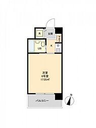 Lion竹屋町 1Kの間取図画像