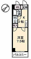 広島県広島市東区牛田本町1丁目（賃貸マンション1K・3階・24.22㎡） その2