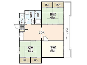 鶴江ビル  ｜ 広島県安芸郡府中町鶴江2丁目（賃貸マンション3LDK・2階・60.00㎡） その2