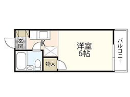 グランツ高須 ワンルームの間取図画像