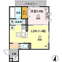 カーサ　オリーバ  ｜ 広島県広島市東区曙2丁目（賃貸アパート1LDK・1階・40.78㎡） その2