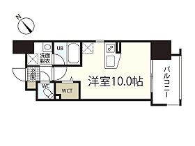 広島県広島市南区比治山町（賃貸マンション1R・10階・25.87㎡） その1