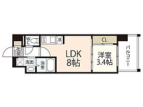 LiveCasa土橋  ｜ 広島県広島市中区堺町2丁目（賃貸マンション1LDK・8階・29.19㎡） その2