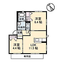 フォーブルC  ｜ 広島県広島市東区牛田新町1丁目（賃貸アパート2LDK・1階・50.04㎡） その2