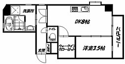 オプレ横川 4階1LDKの間取り