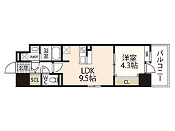LIFEMENT_K小網町 5階1LDKの間取り