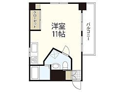 松岡ビル ワンルームの間取図画像
