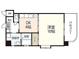 ジュネス坂本 1DKの間取図画像