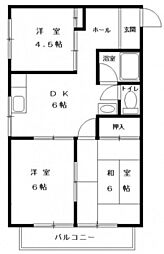 池広ビル 3DKの間取図画像