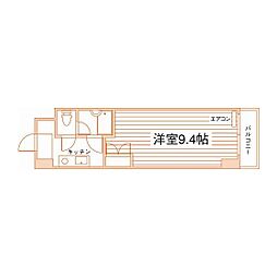 WingS・T・K 1Kの間取図画像