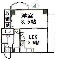プーテゥジュール2番街 1LDKの間取図画像