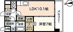 ルネス・スターツ 1LDKの間取図画像