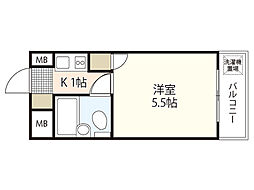 スタープラザ三筋 ワンルームの間取図画像
