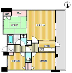 パークハウス東山・公園の街壱番館 3LDKの間取図画像