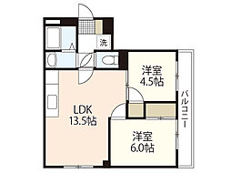 シトラス瀬戸内 2LDKの間取図画像