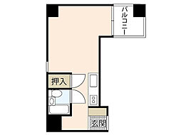 サンピア平和通り ワンルームの間取図画像
