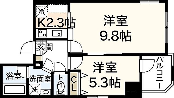 ウイング稲荷町 ｜広島県広島市南区稲荷町(賃貸マンション1LDK・12階・39.01㎡)の写真 その2