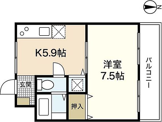 マンション渡辺_間取り_0