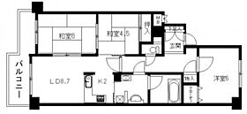 ヒューマンズプラザ青崎  ｜ 広島県広島市南区青崎2丁目（賃貸マンション3LDK・2階・61.52㎡） その2