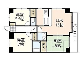 広島県広島市西区福島町2丁目（賃貸マンション3LDK・6階・74.82㎡） その2