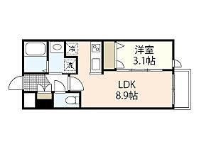 月光江波東弐番館  ｜ 広島県広島市中区江波東2丁目（賃貸マンション1LDK・2階・29.61㎡） その1