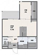 広島県廿日市市地御前1丁目（賃貸アパート1LDK・1階・32.46㎡） その2