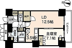 グランクロスタワー広島　アイコート  ｜ 広島県広島市南区松原町（賃貸マンション1LDK・11階・59.55㎡） その2