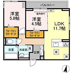 間取図画像 2LDK