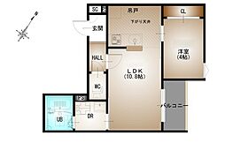 間取図画像 1LDK