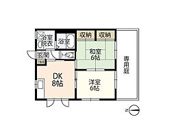 ベルメゾンイシダ 2LDKの間取図画像