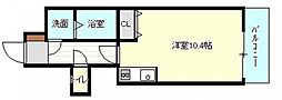 並木Sビル ワンルームの間取図画像